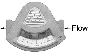 ERDCO right to left 3200 See-Flo Indicating Flow Meter